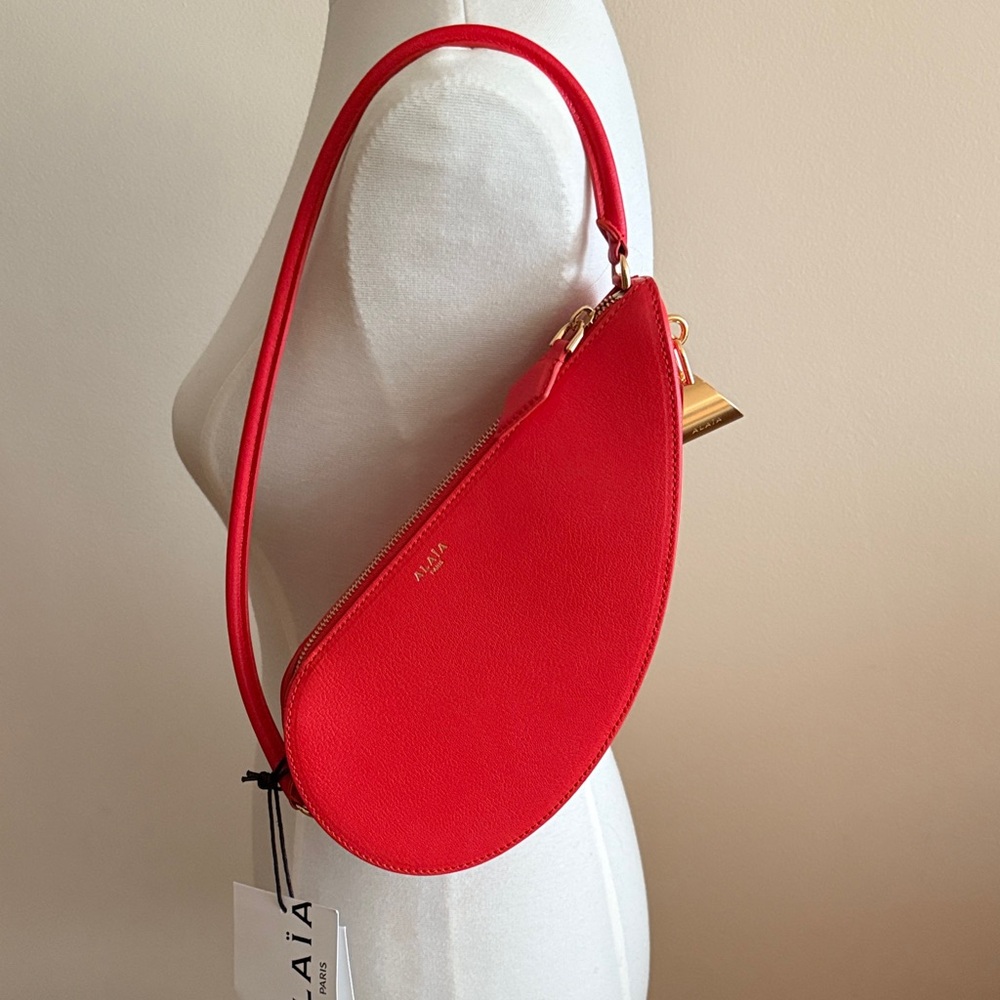 NWT ALAÏA LE DEMI-COEUR Bag IN GOATSKIN Made in ITALY - Picture 5 of 16